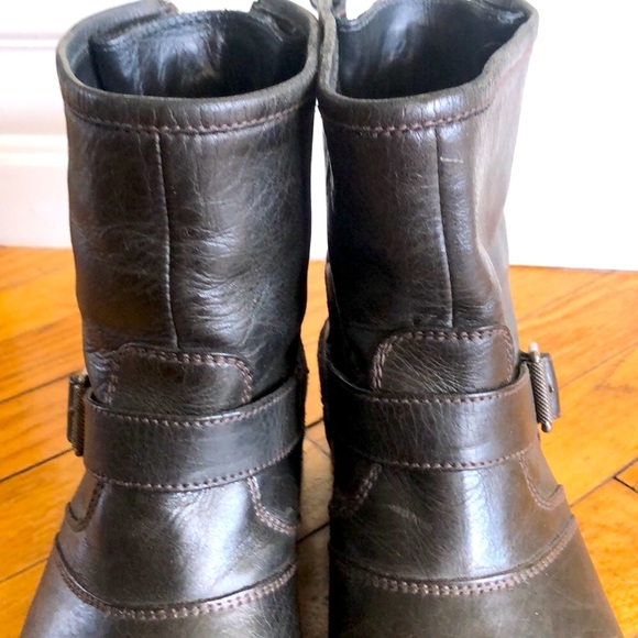 Belstaff women’s black moto ankle boot 37 1/2 - Picture 5 of 13